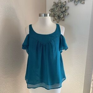 Maeve Cold Shoulder Top Size 2